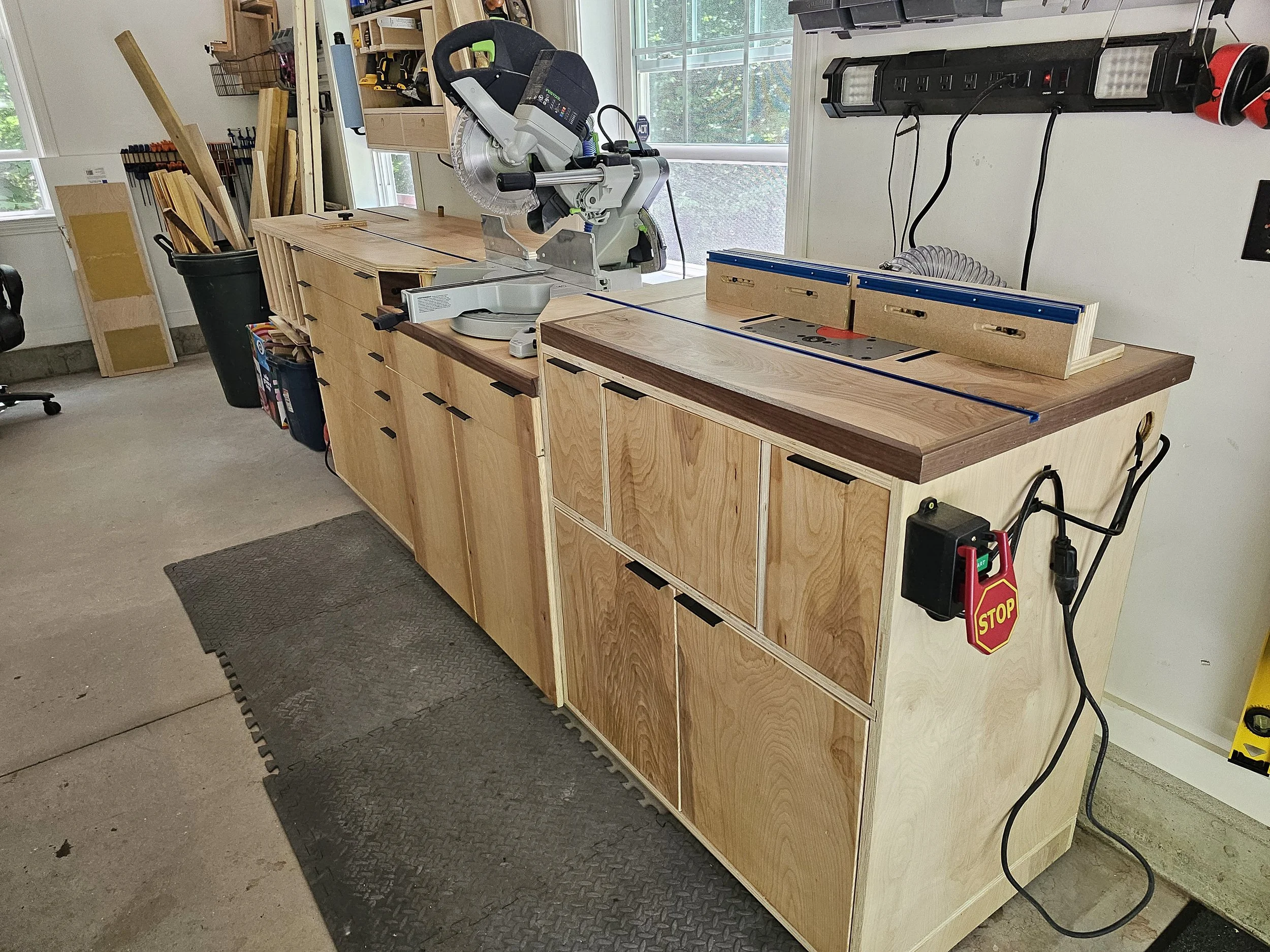 Miter Saw Station with Flip-Top Lathe — AlmFab
